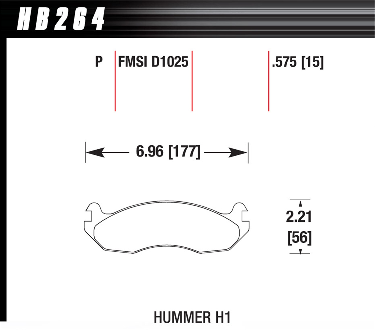 Hawk Performance HB264P.575 SuperDuty Disc Brake Pad